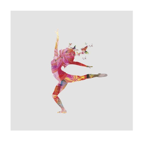 Colorful music background with microphone and music notes